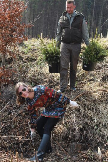 10.000 de puieți de arbori, plantați cu voluntari, la OS Ilișești