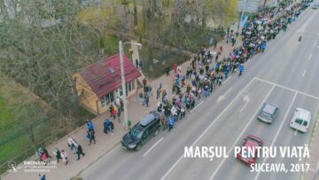 Peste 1.000 de suceveni au participat la „Marșul pentru viață” din municipiul Suceava