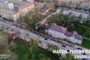 "Marșul pentru viață" - vedere aeriană