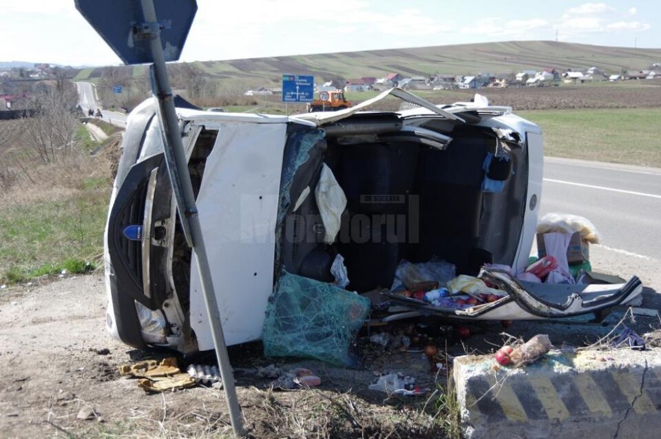 Mașina implicată în accident