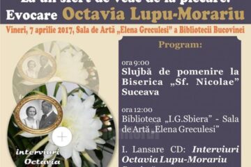 „Evocare Octavia Lupu-Morariu”, la Biblioteca Bucovinei