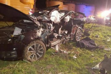 Impactul deosebit de violent nu i-a dat nici o șansă bărbatului care se grăbea să ajungă la ziua fiicei sale Foto: ISU Dobrogea