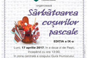 Sărbătoarea coșurilor pascale - în zona centrală a stațiunii turistice Gura Humorului