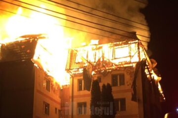 Imagini de groaza la locul incendiului