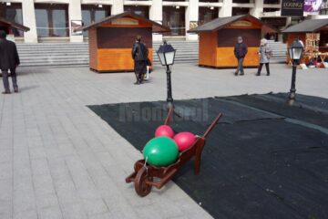 Noi decorațiuni de Paște, în centrul Sucevei și în Burdujeni