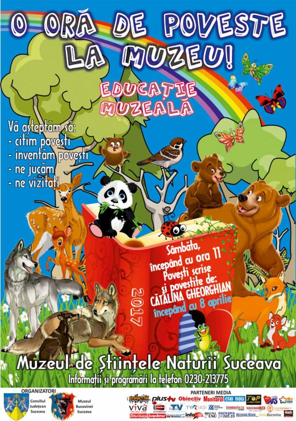 „O oră de poveste la muzeu”, proiect educațional la Muzeul de Științele Naturii
