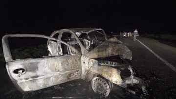 Accident cu opt răniți după ce un șofer inconștient a depășit o coloană de mașini