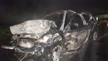 Accident cu opt răniți după ce un șofer inconștient a depășit o coloană de mașini