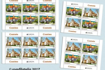 Castelul Huniazilor și Castelul Károlyi, într-o emisiune de mărci poștale românești