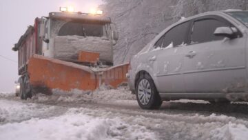 Trafic în condiții de iarnă veritabilă, la sfârșit de aprilie