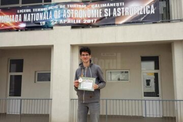 Paul Florin Rebenciuc și-a adjudecat medalie de aur și s-a calificat direct la Olimpiada Internațională de Astronomie