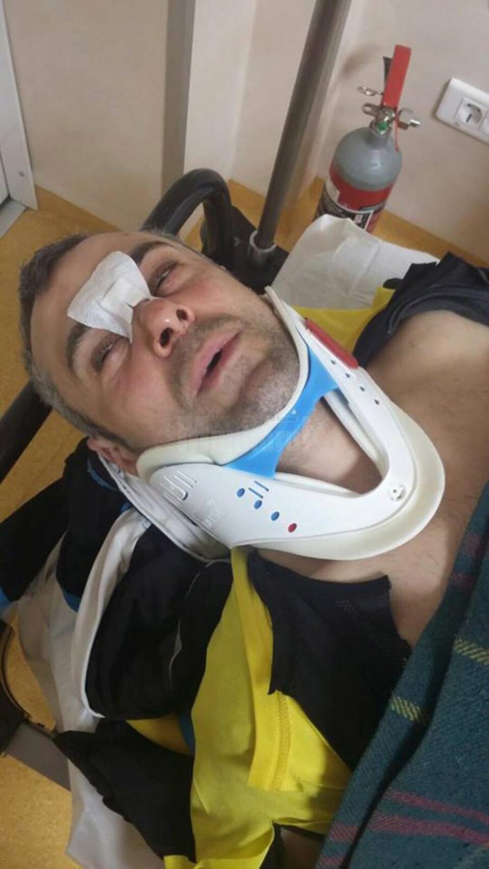 Mihai David, biciclistul accidentat