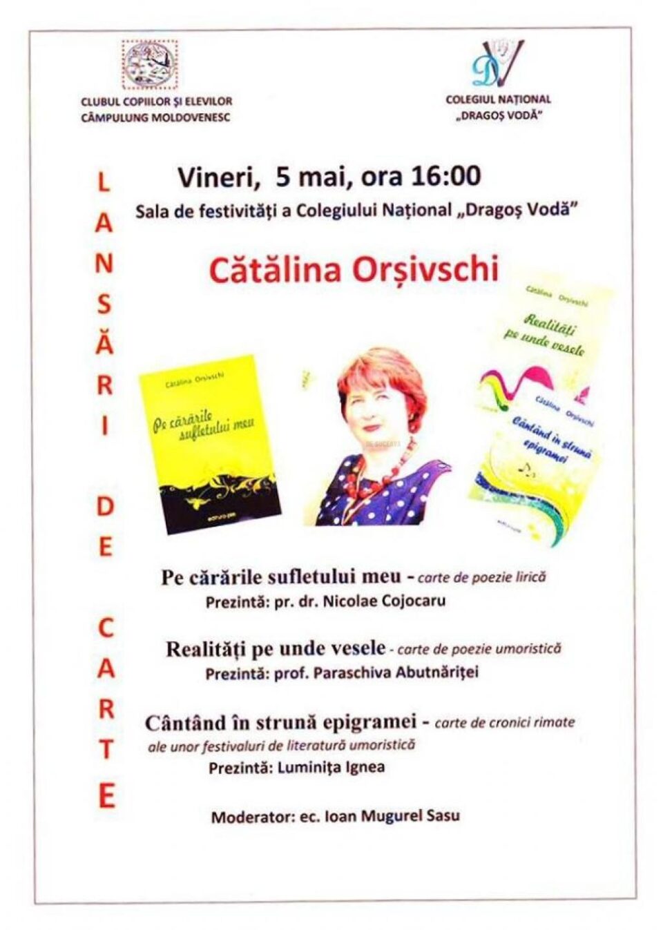 Cătălina Orșivschi - Lansări de carte