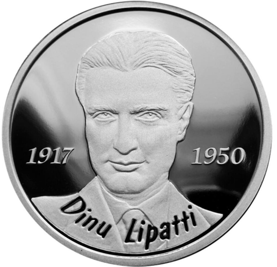 Banca Națională a României a lansat o emisiune numismatică dedicată centenarului nașterii pianistului și compozitorului Dinu Lipatti