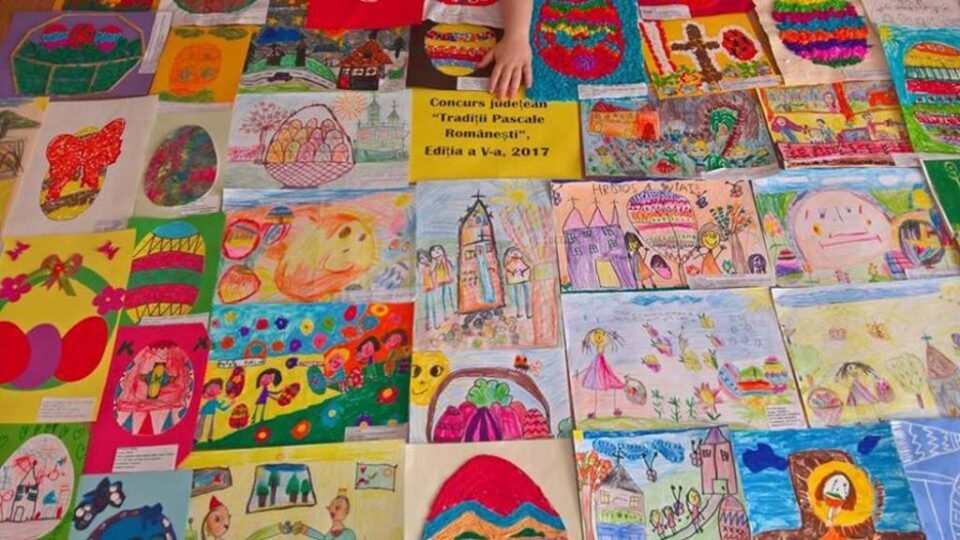 Aproape 800 de desene realizate de preșcolari pentru Concursul “Tradiții pascale românești”, ediția a V-a