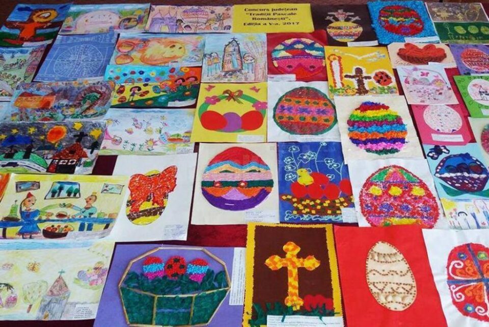 Aproape 800 de desene realizate de preșcolari pentru Concursul “Tradiții pascale românești”, ediția a V-a