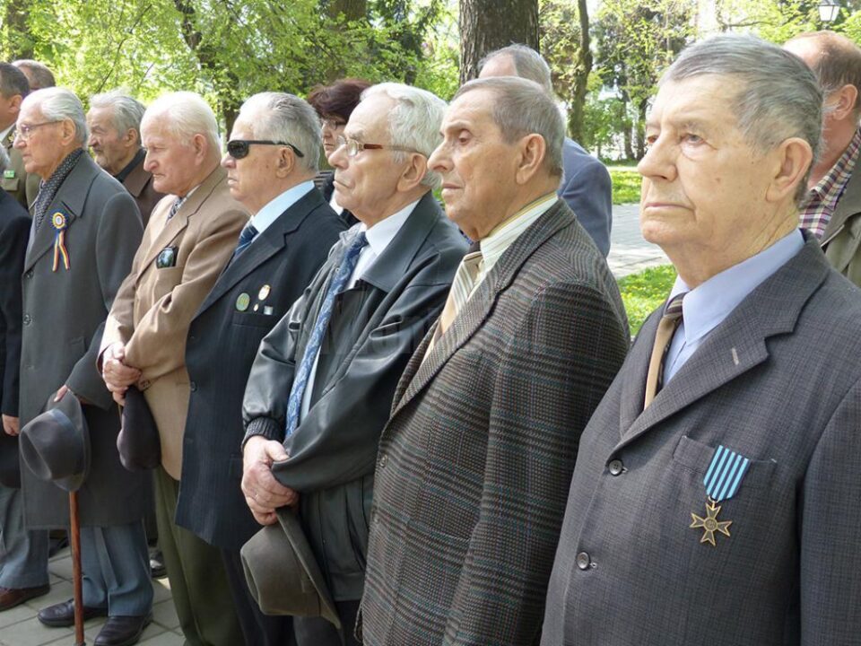 La sărbătorirea zilei veteranilor au participat mai mulți reprezentanți ai veteranilor de război din Suceava