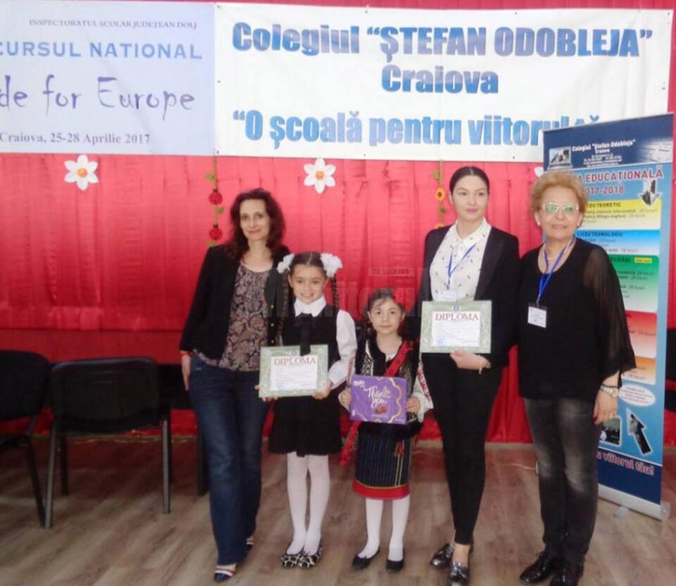 Un proiect Erasmus derulat de școala din Adâncata a obținut cel mai mare punctaj la Concursul Național „Made for Europe”