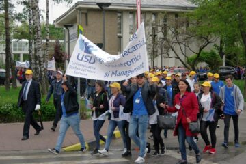 Exuberanță, zgomot, veselie și culoare la primul marș al studenților suceveni