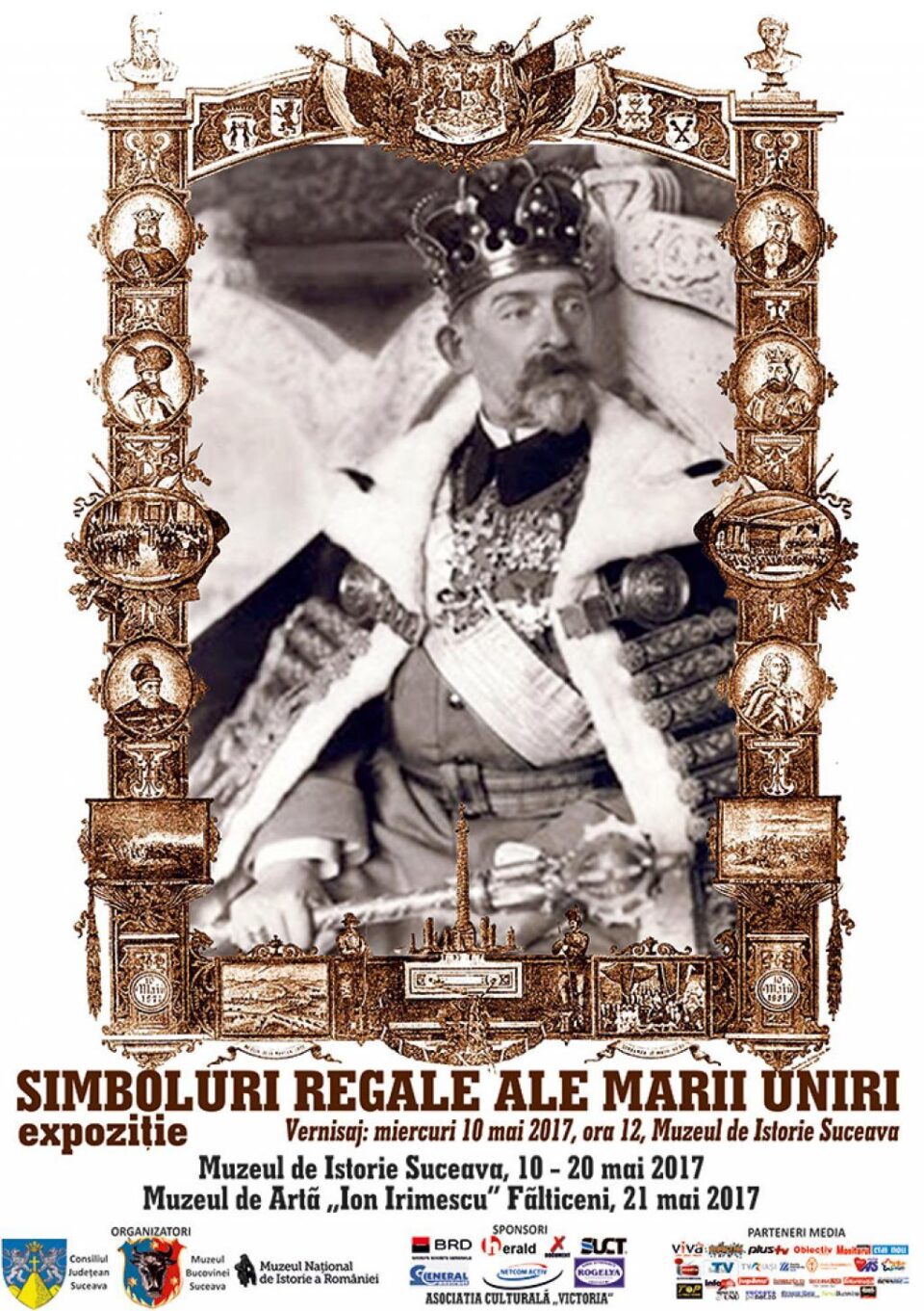 Expoziția temporară „Simboluri regale ale Marii Uniri”, la Muzeul de Istorie