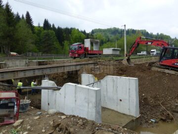 Întreaga construcție a podețului CFR va fi redimensionată în timpul lucrărilor de reabilitare