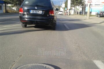 Capacul de canal care a provocat avaria autoturismului