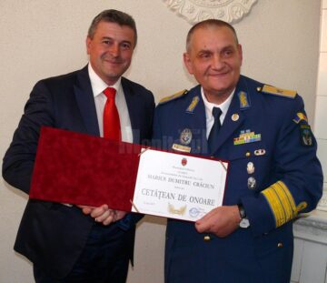 Generalul de brigadă (r) dr. Marius Dumitru Crăciun, Cetățean de Onoare al municipiului Fălticeni