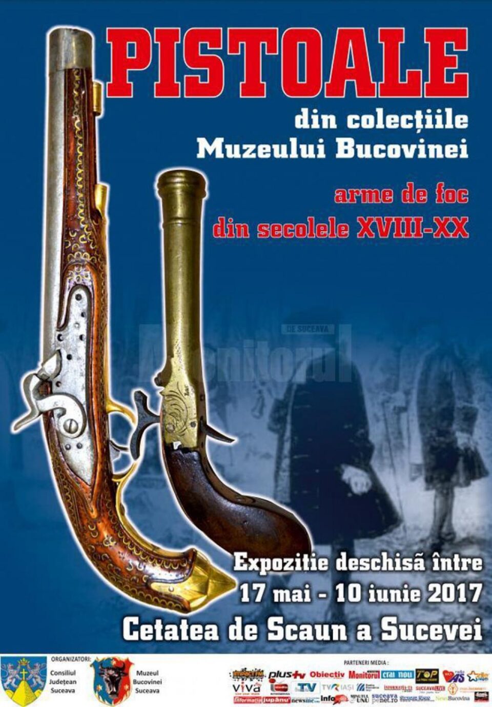 Microexpoziție cu pistoale din secolele XVIII-XX, la Cetatea de Scaun