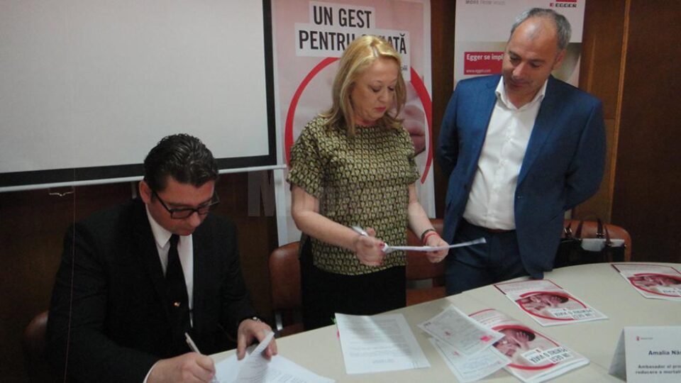 Semnarea contractului de sponsorizare