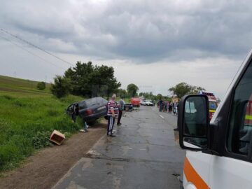 Accident cu nouă răniți și trei mașini implicate pe drumul Suceava-Dorohoi