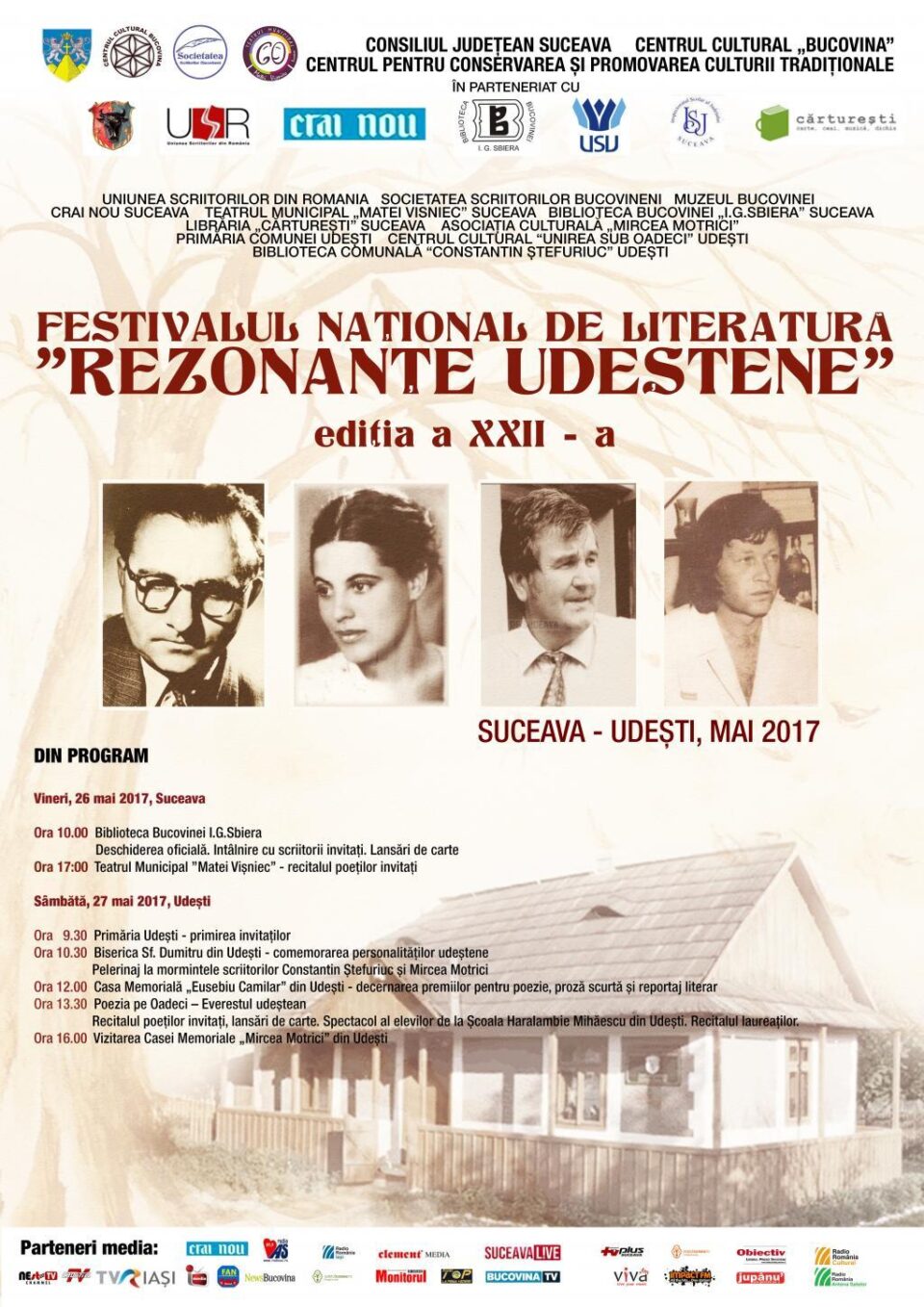 Festivalul-concurs de literatură „Rezonanțe udeștene” - Ediția a XXII-a