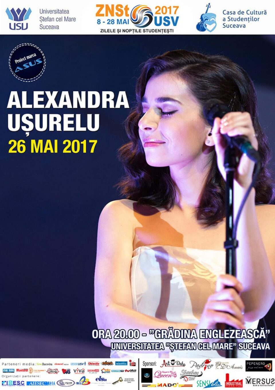 Alexandra Ușurelu concertează, vineri, la Suceava