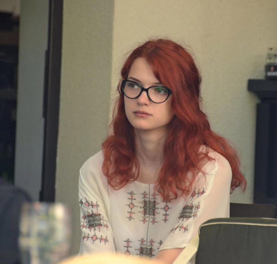 Anastasia Gavrilovici, actualmente studentă la Litere în București