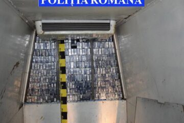 Țigările găsite în mașina condusă de bucureștean