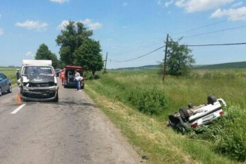Accident la ieșirea din municipiul Suceava spre Mitocu Dragomirnei