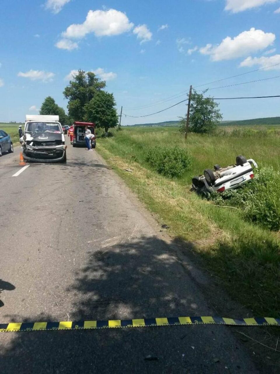 Accident la ieșirea din municipiul Suceava spre Mitocu Dragomirnei