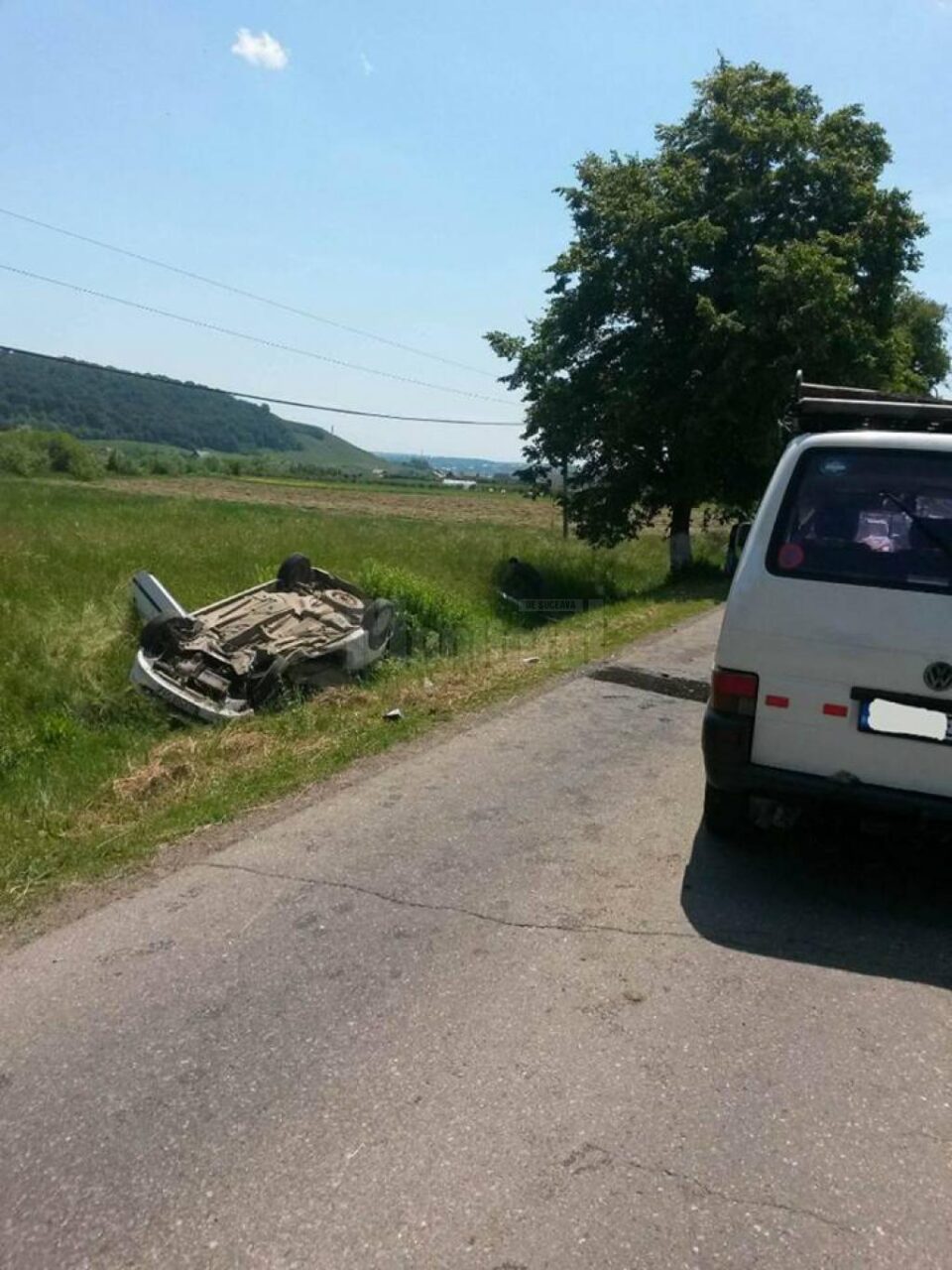 Accident la ieșirea din municipiul Suceava spre Mitocu Dragomirnei