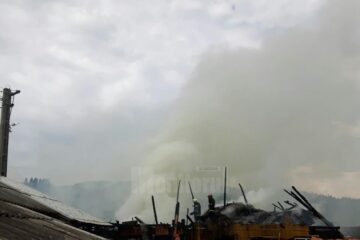 Incendiu la anexele Parohiei comunei Șaru Dornei