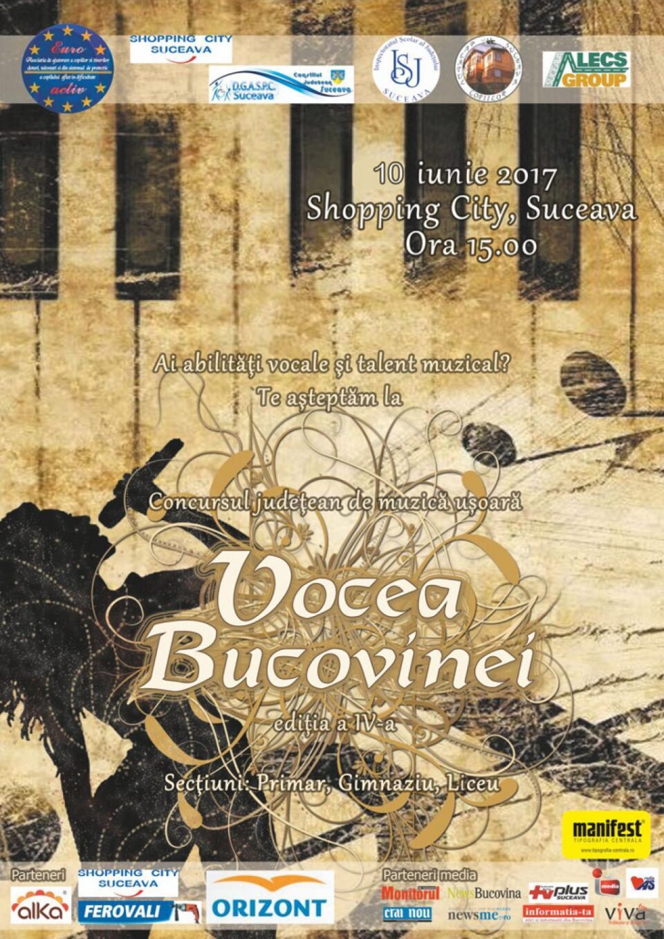 Se fac înscrieri pentru Concursul Județean de muzică ușoară „Vocea Bucovinei”