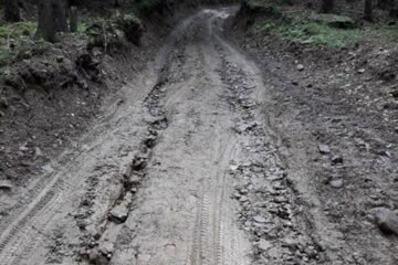 Așa arăta drumul de acces în Cununschi