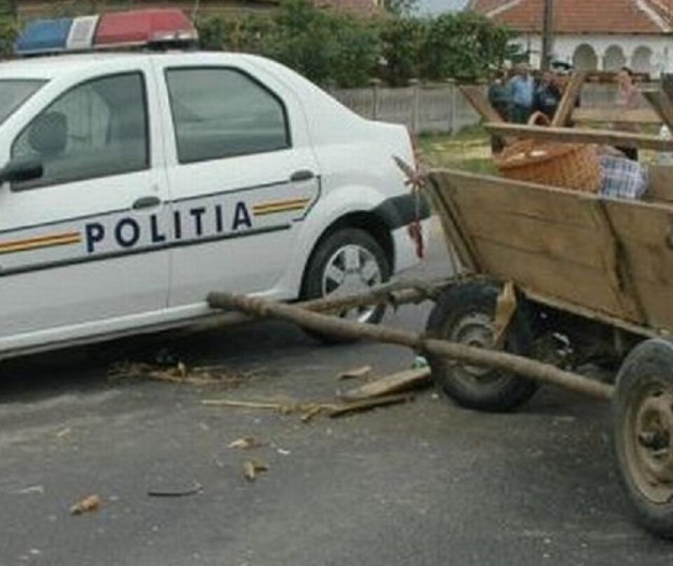 Accident căruță Foto ziarulclujean.ro