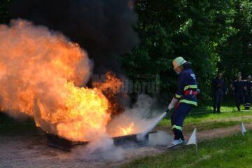 Pompierii din Brodina, din nou primii, deocamdată la concursul județean al serviciilor voluntare