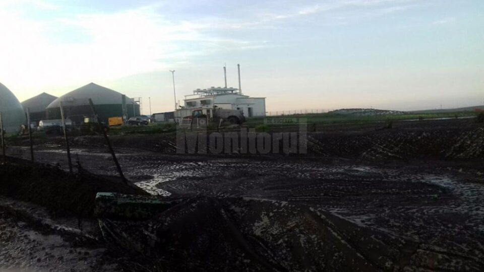 Urmările exploziei de la stația de biogaz