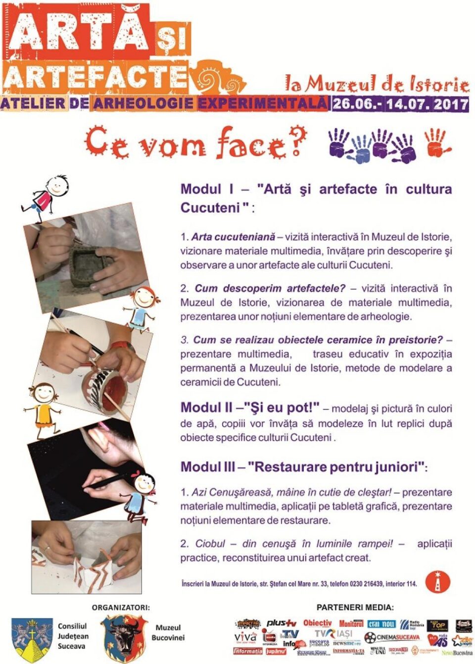 Proiectul pentru copii „Artă și Artefacte”, la Muzeul de Istorie