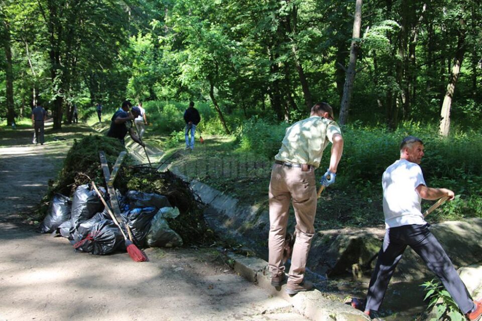 Parcul Șipote a fost toaletat și igienizat prin munca a aproape o sută de voluntari