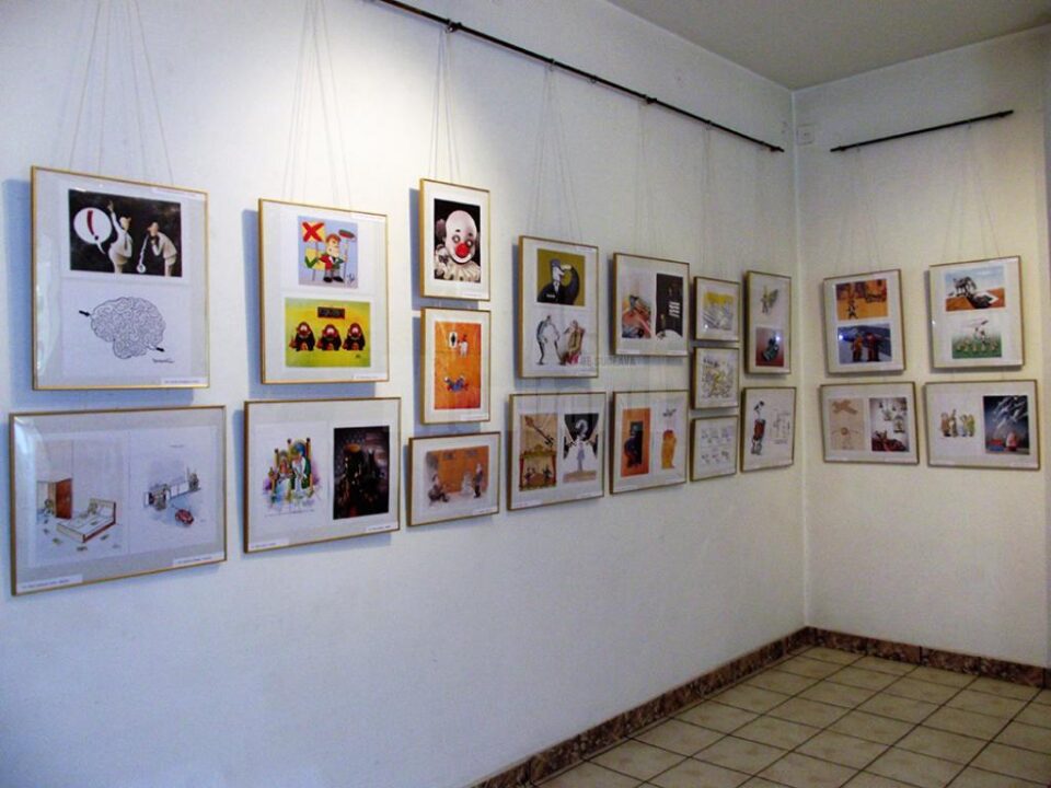 Laureații secțiunii Grafică satirică, la Festivalul Internațional „Umor la... Gura Humorului”