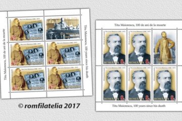 Emisiune comemorativă de mărci poștale dedicată lui Titu Maiorescu