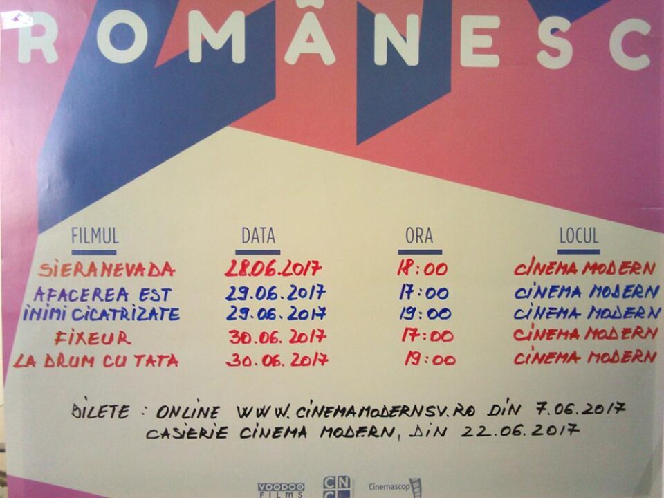 Caravana „Zilele Filmului Românesc” va fi adusă la Suceava de Radio AS și Primăria Suceava