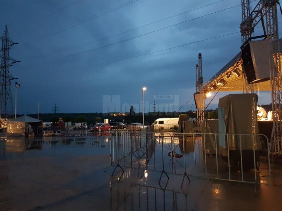 Concertele de vineri seara de la Zilele Sucevei, anulate din cauza furtunii
