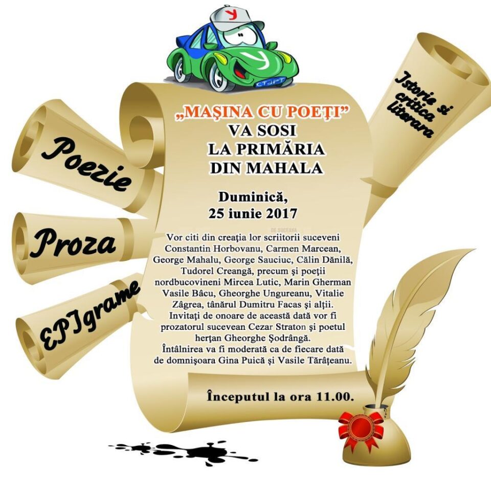 „Mașina cu poeți”, la Mahala